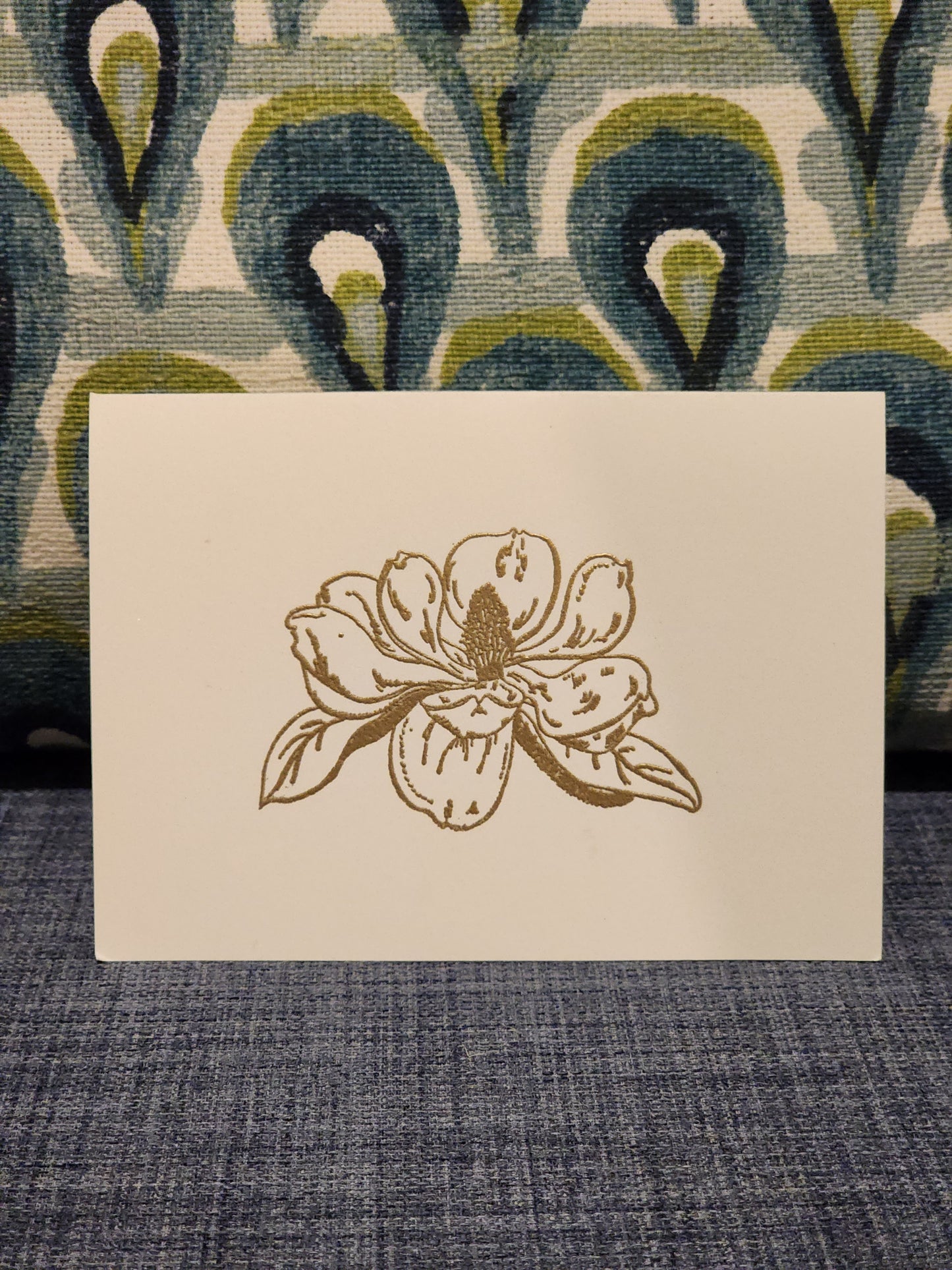 Magnolia Cards 5/pk - Gold Embossed
