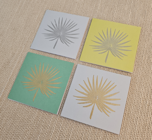 Palmetto VARIETY SMALL Cards 1/pk - Gold & Silver Embossed